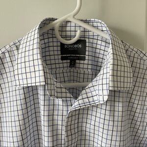 Bonobos - Daily Grind Winkle Free Dress Shirt - Blue Classic Check